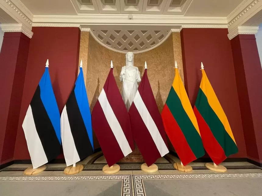 Banderas de los países bálticos. Autor; Ivans Milovs (Latvijas Televizija) Banderas de los países bálticos. Autor; Ivans Milovs (Latvijas Televizija)