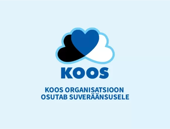 Logotipo y lema del partido estonio prorruso Koos (Unidos). autor; Partido Koos