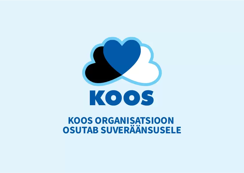 Logotipo y lema del partido estonio prorruso Koos (Unidos). autor; Partido Koos Logotipo y lema del partido estonio prorruso Koos (Unidos). autor; Partido Koos