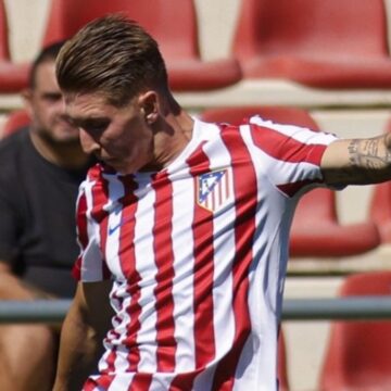 Dario Šits, titular con el Atlético de Madrid B en derrota Dario Šits, titular con el Atlético de Madrid B en derrota