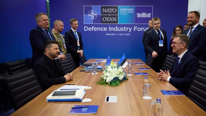 Estonia y Ucrania firman acuerdo de cooperación en drones en la Cumbre de la OTAN Estonia y Ucrania firman acuerdo de cooperación en drones en la Cumbre de la OTAN